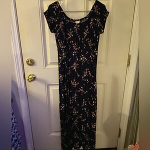 Loralette Floral Black Maxi Dress